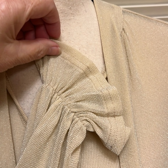 Luxe Always Blouse in Beige, Size Small, NWT - Picture 9 of 16